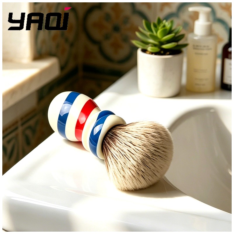 Men'S Grooming Hairstyles - แปรงโกนหนวดสไตล์ Yaqi Barber Pole ขนาด 24
