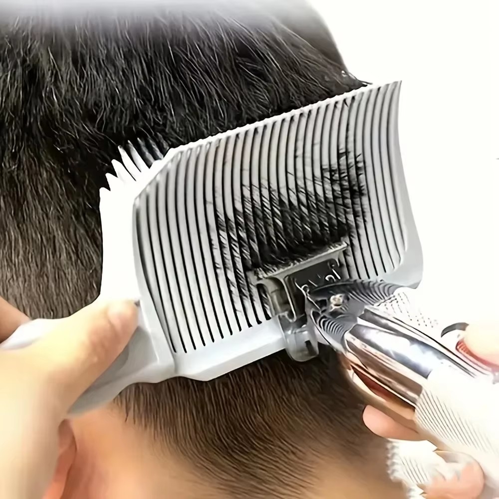 Hair Clipper - หวีตัดผมสำหรับช่างตัดผมมืออาชีพ หวีแบนสำหรับตัดผมชาย หวีสำหรับจัดแต่งทรงผมในร้านเสริมสวย