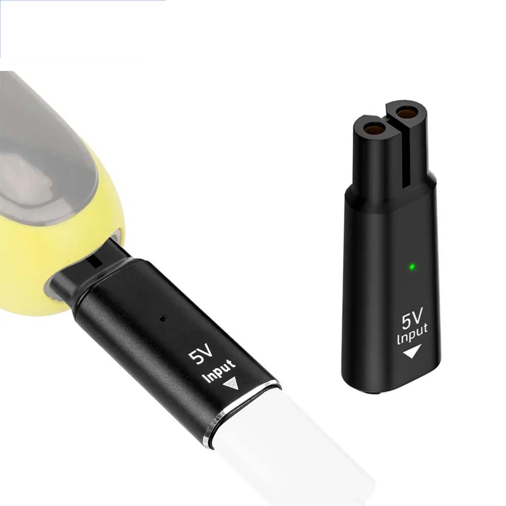 Beard Trimmer - อะแดปเตอร์แปลงไฟสำหรับเครื่องโกนหนวดแบบ Type-C 5V ใช้ได้กับ Philips One