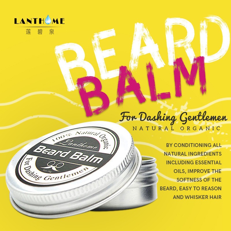 Beard Oil - บาล์มบำรุงหนวดเครา น้ำมันบำรุงหนวดเคราสำหรับผู้ชาย ช่วยเพิ่มความชุ่มชื้น ลดความหยาบกร้าน จัดแต่งทรงหนวดเคราอย่างมืออาชีพ ครีมบำรุงผิว