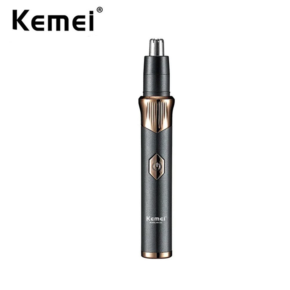 Nose Trimmer - Kemei เครื่องตัดขนหูและจมูกไฟฟ้าแบบชาร์จไฟได้ ที่กันขนคิ้วแบบมืออาชีพไม่เจ็บสำหรับผู้ชายและผู้หญิง TYPE-C ชาร์จเร็ว