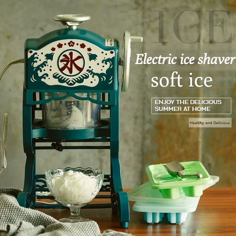 Electric Razor - เครื่องบดน้ำแข็งไฟฟ้า เครื่องไสน้ำแข็งเชิงพาณิชย์ เครื่องไสน้ำแข็งขนาดเล็กสำหรับใช้ในบ้าน เครื่องทำน้ำแข็งสำหรับร้านเครื่องดื่ม