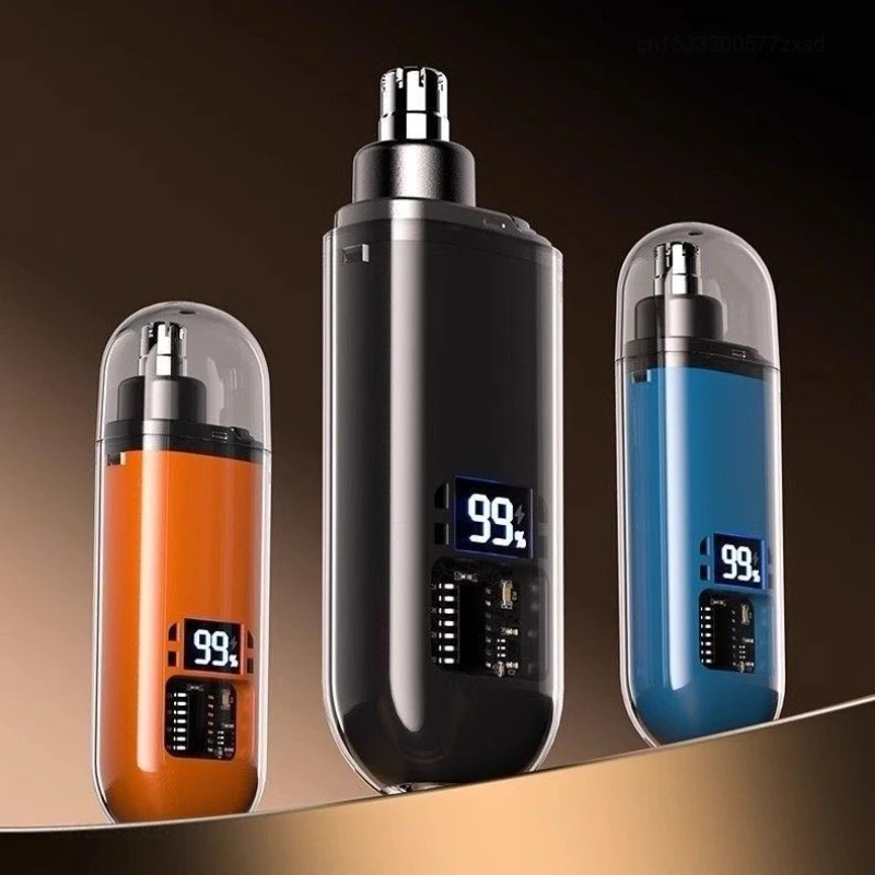 Nose Trimmer - เครื่องตัดขนจมูกไฟฟ้าแบบชาร์จ Type-C กันน้ำ ใช้ได้กับขนหู คิ้ว เครา