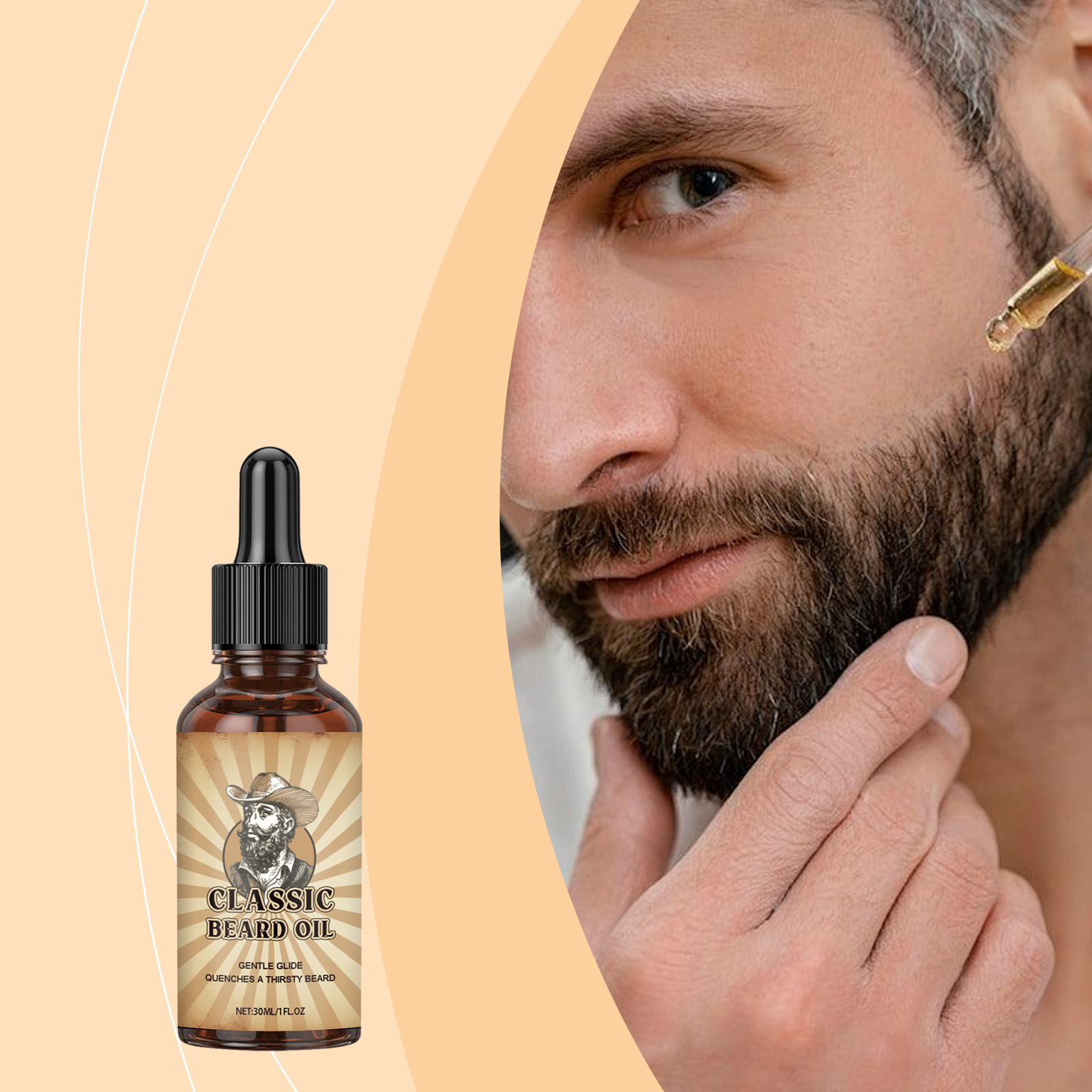 Beard Oil - น้ำมันบำรุงเคราสูตรพิเศษ ช่วยเพิ่มความเรียบลื่น ควบคุมความมัน จัดทรงได้ยาวนาน ช่วยเร่งการงอกใหม่ ไม่ระคายเคือง