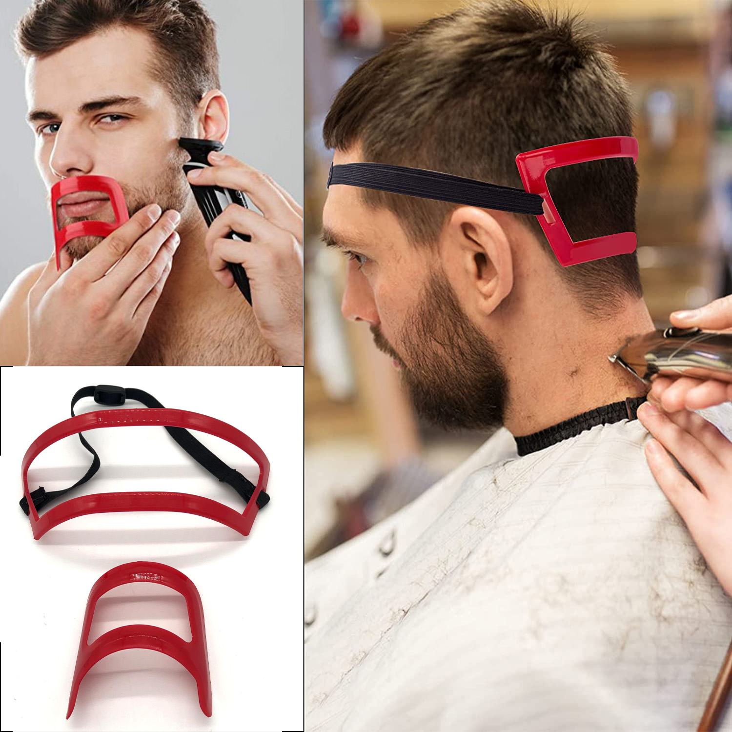 2/4Pcs Men's Beard CombsผมTrim - Beard Trimmer บทวิจารณ์และราคา