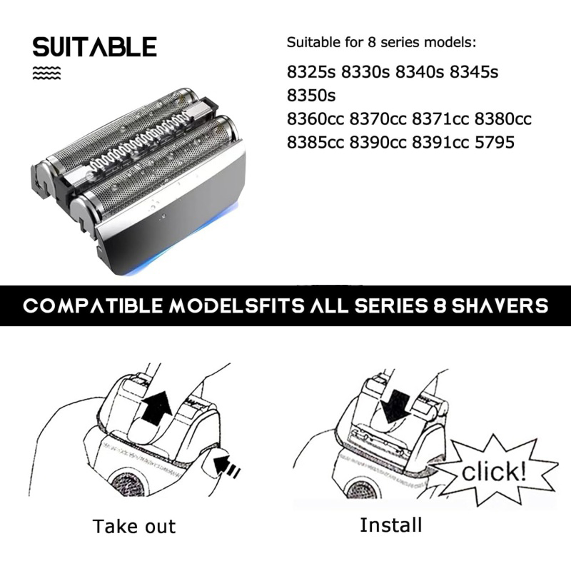 83M หัวเปลี่ยนเครื่องโกนหนวดสำ - Electric Razor บทวิจารณ์และราคา