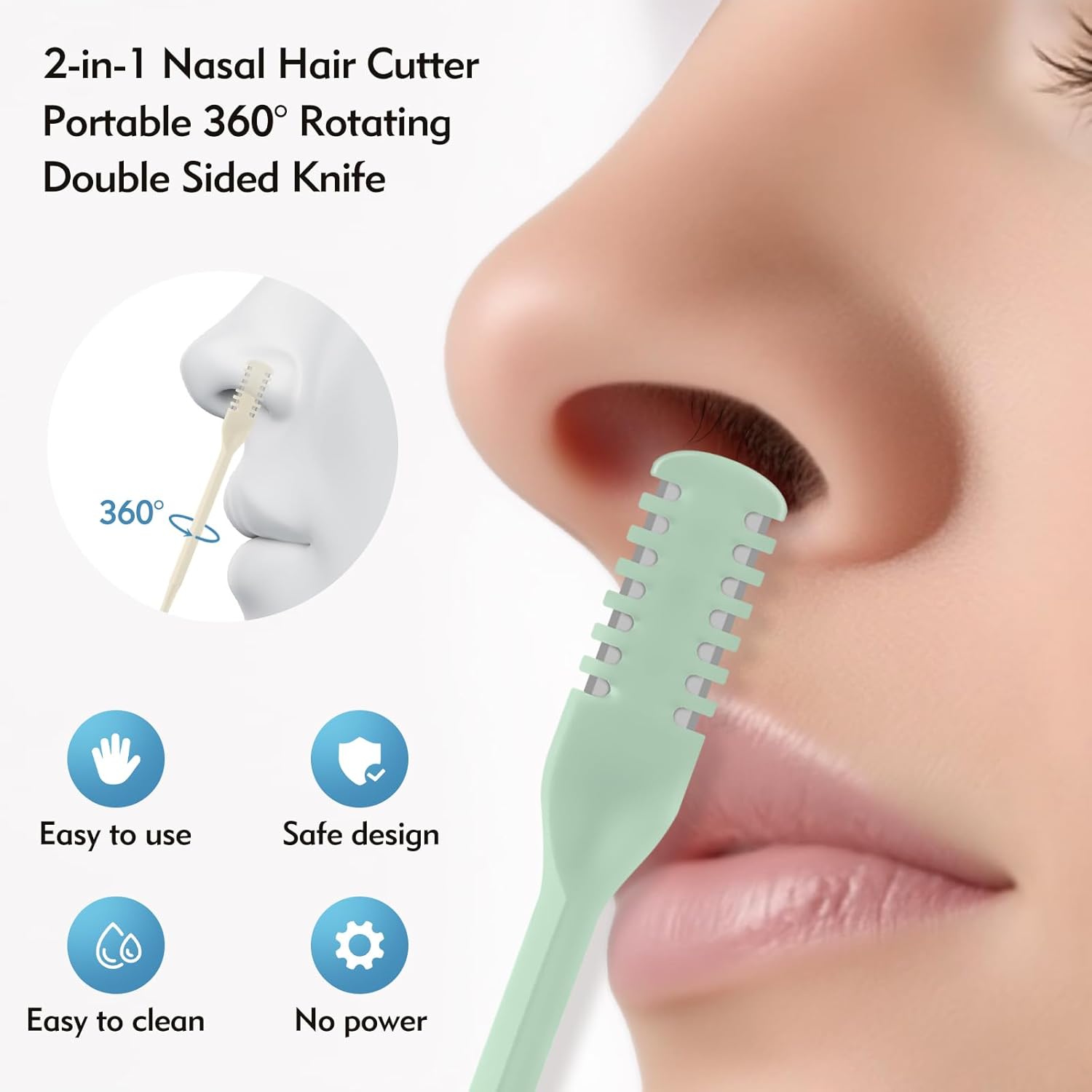 5/20/50 ชิ้น ที่ตัดขนจมูก 2-in - Nose Trimmer บทวิจารณ์และราคา