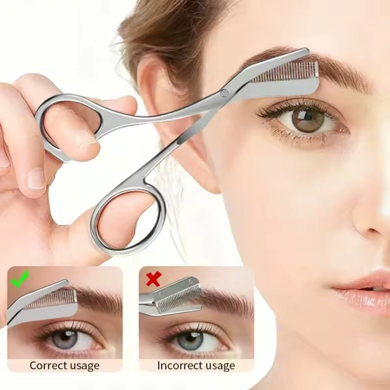 กรรไกรตัดขนคิ้วพร้อมหวี สแตนเล - Electric Razor บทวิจารณ์และราคา
