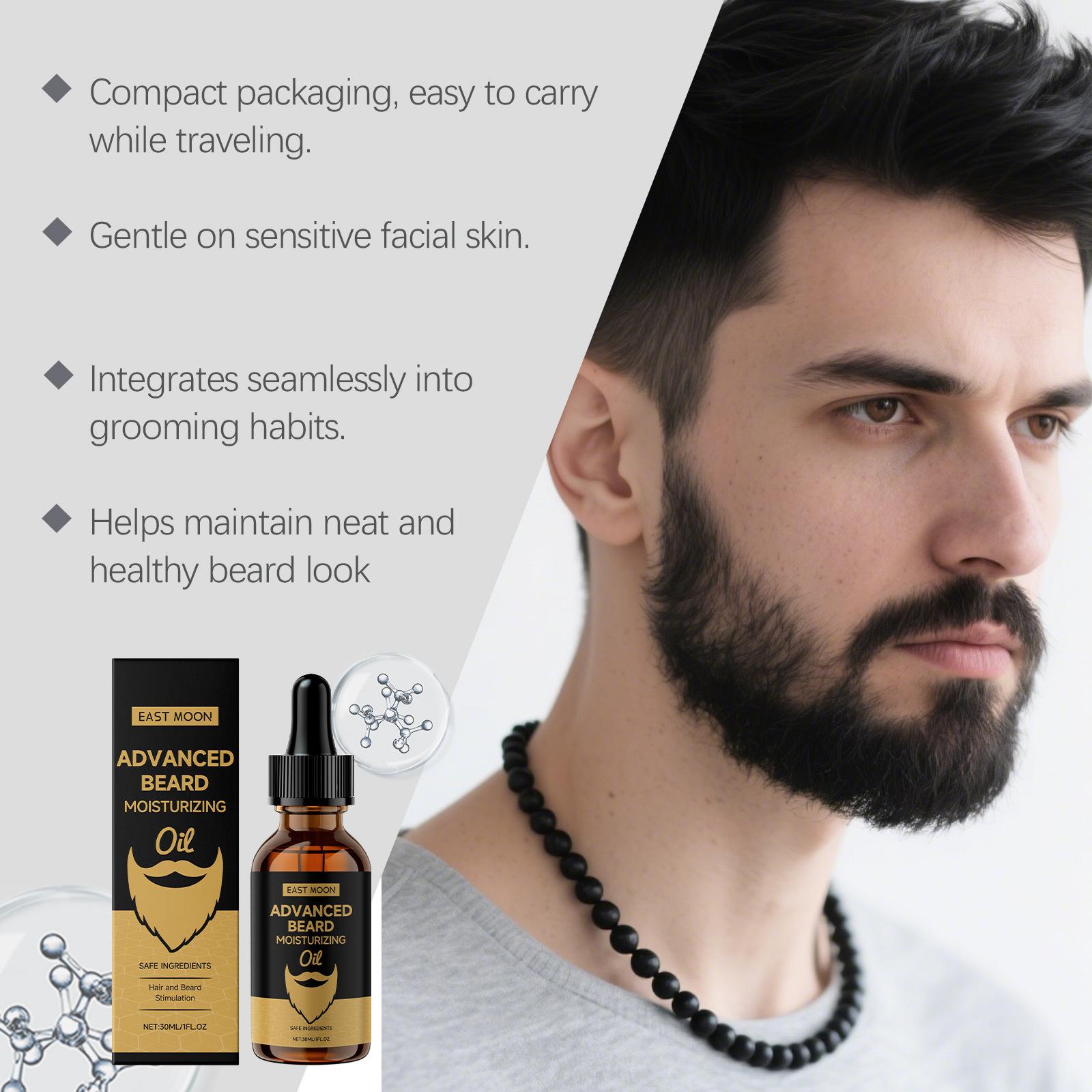 ออยล์บำรุงเคราอีสต์มูนโรสแมรี่ - Beard Oil บทวิจารณ์และราคา