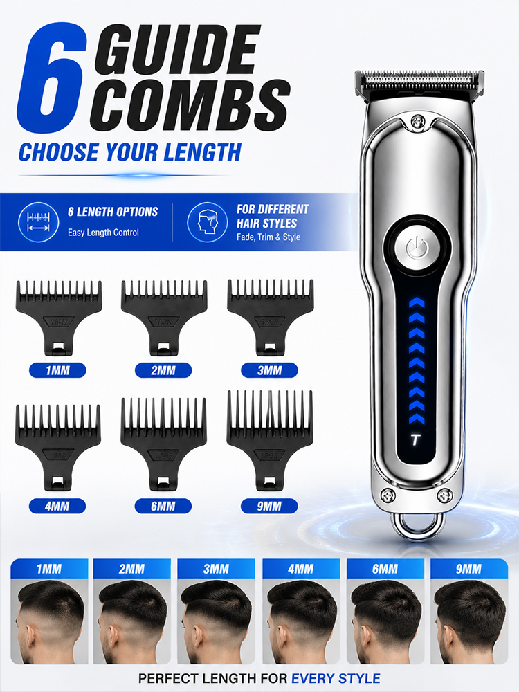 เครื่องตัดผมผู้ชายแบบไร้สาย ใบ - Beard Trimmer บทวิจารณ์และราคา