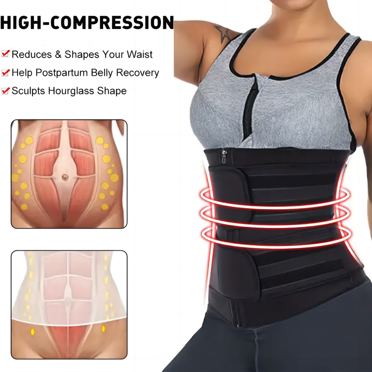 เข็มขัดรัดเอวสำหรับผู้หญิง สาย - Body Trimmer บทวิจารณ์และราคา
