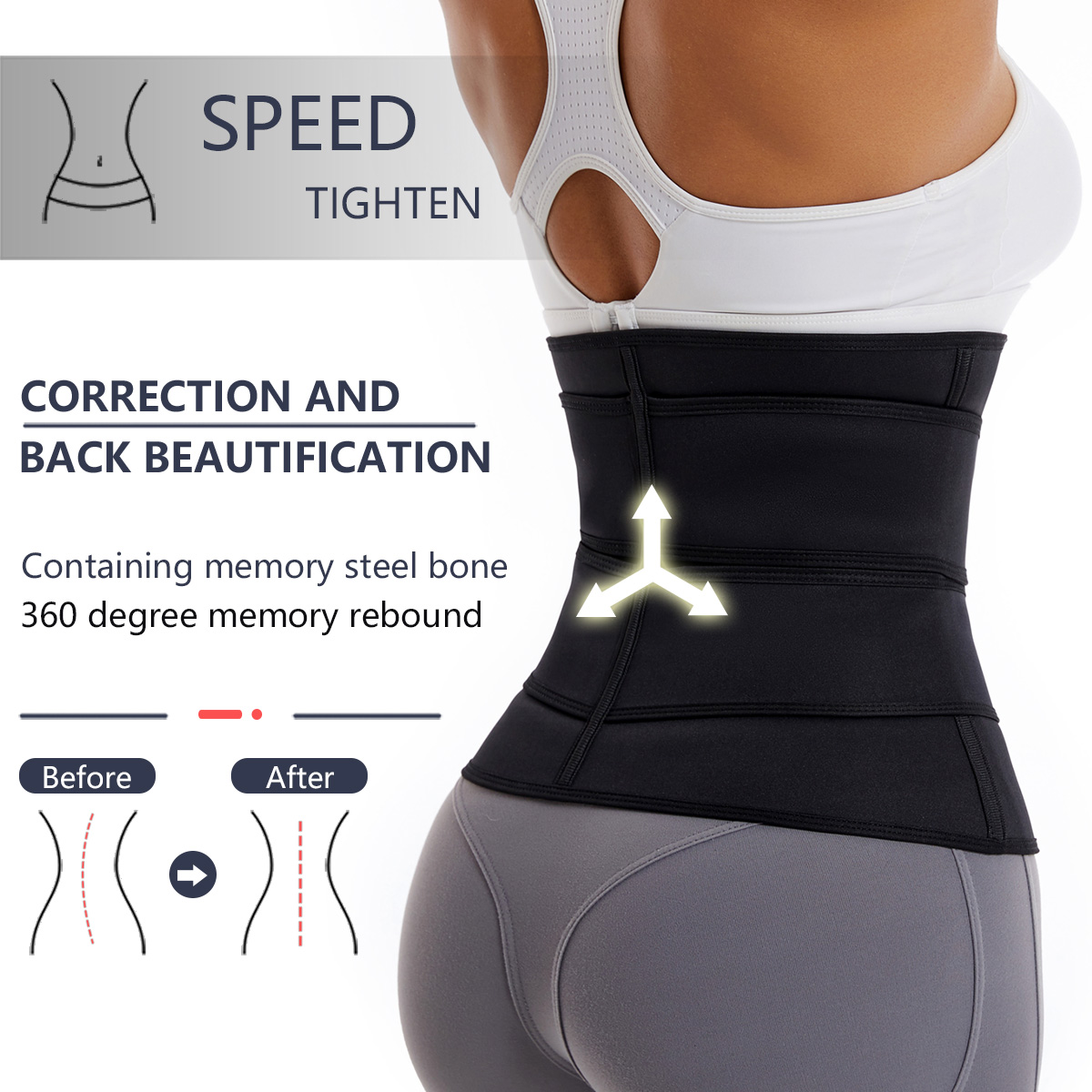เข็มขัดรัดเอวสำหรับผู้หญิง สาย - Body Trimmer บทวิจารณ์และราคา