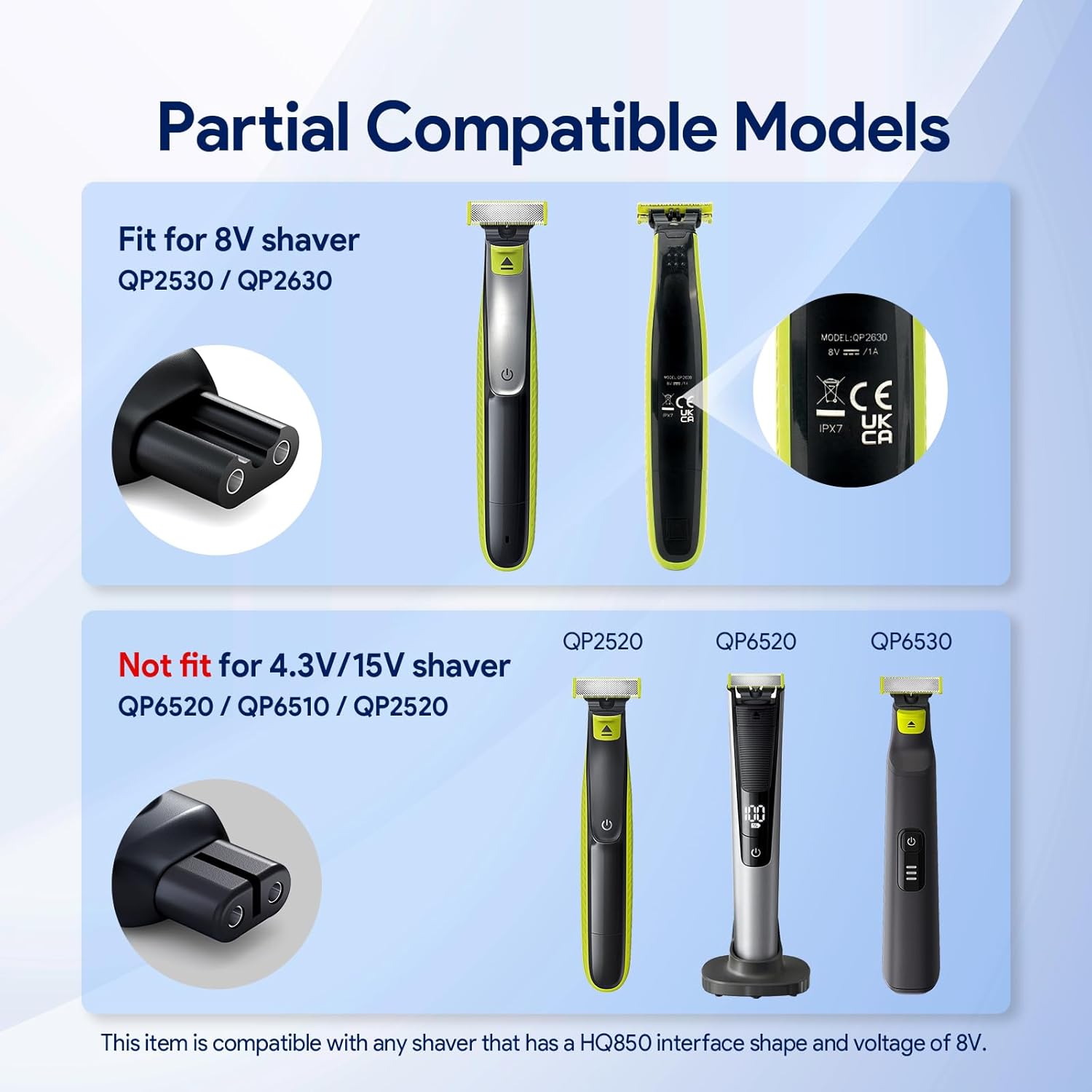 8V HQ850 Type-C เครื่องโกนหนวด - Electric Shaver Rotary บทวิจารณ์และราคา