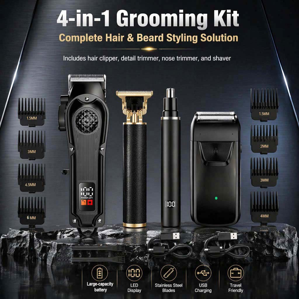 ชุดเครื่องตัดผมชาย 4-in-1 พร้อ - Electric Shaver Rotary บทวิจารณ์และราคา
