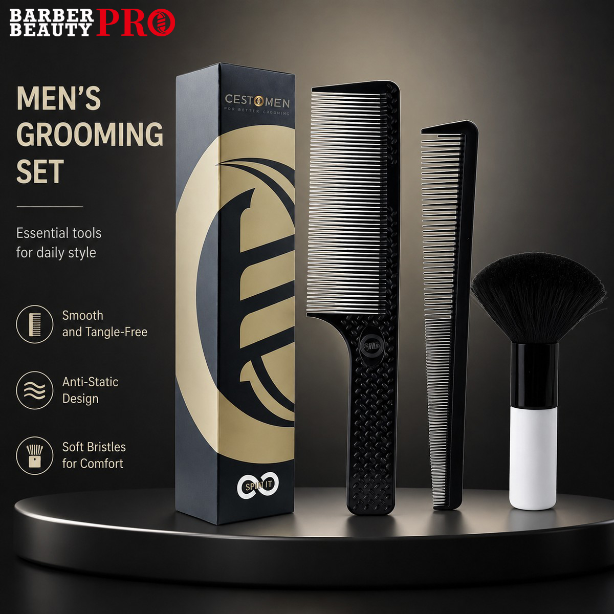 ชุดหวีตัดผมมืออาชีพ 3 ชิ้น – ด - Men'S Grooming Hairstyles บทวิจารณ์และราคา