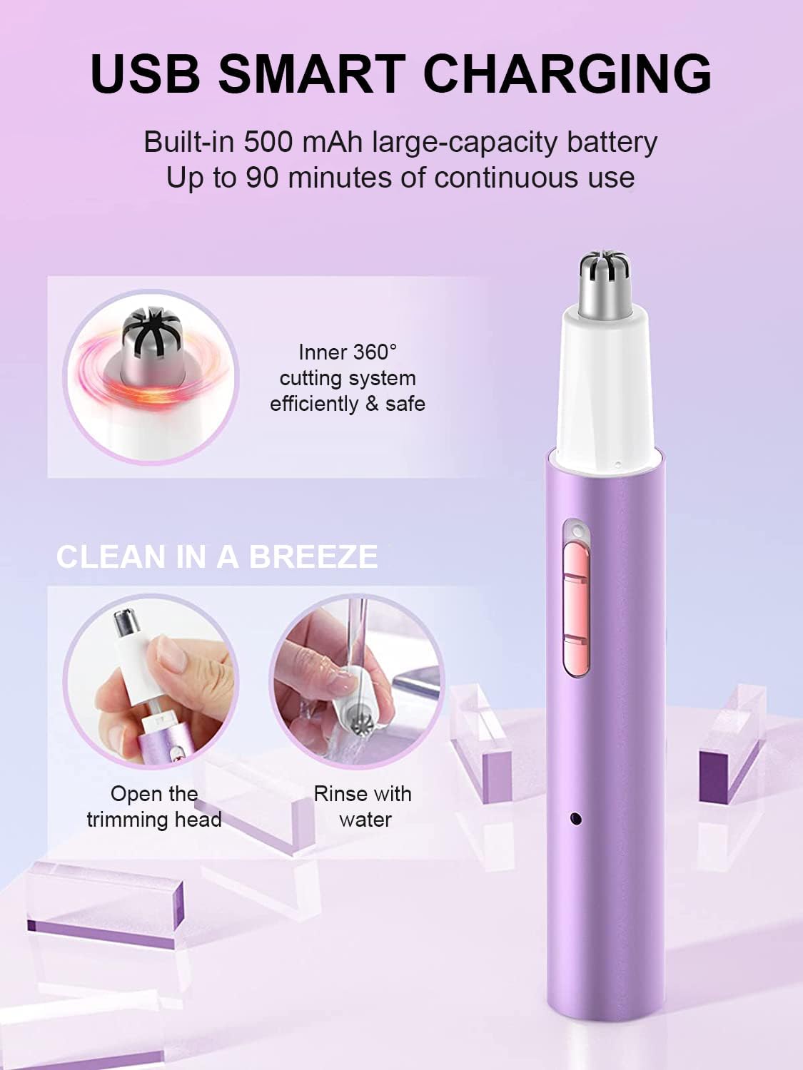 เครื่องตัดขนหูและจมูกแบบชาร์จไ - Nose Trimmer บทวิจารณ์และราคา