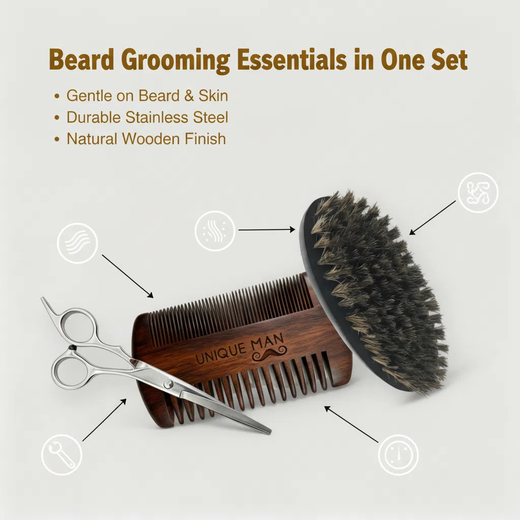 ชุดเครื่องมือดูแลเคราสำหรับผู้ - Grooming Kit บทวิจารณ์และราคา