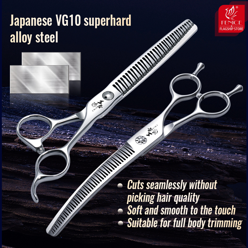 Fenice 7 นิ้ว 3D Gradient Trac - Grooming Scissors บทวิจารณ์และราคา