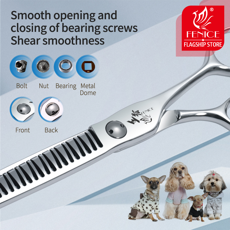 Fenice 7 นิ้ว 3D Gradient Trac - Grooming Scissors บทวิจารณ์และราคา