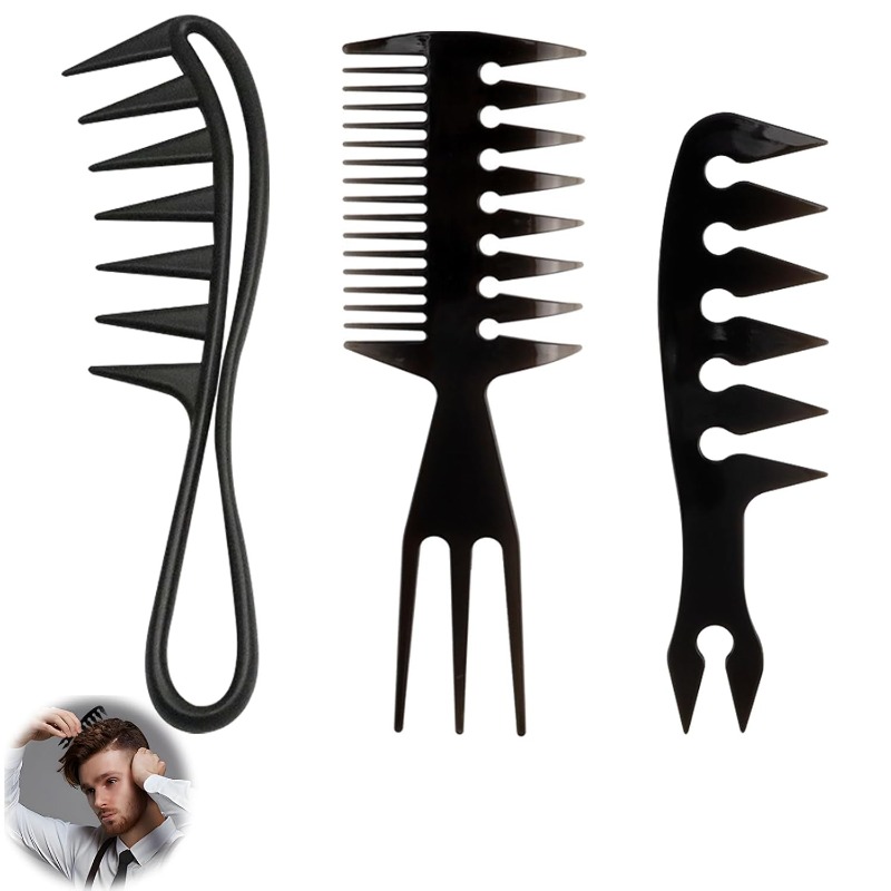 หวีผมซี่ห่าง 1/3 ชิ้น – เครื่อ - Men'S Grooming Hairstyles บทวิจารณ์และราคา
