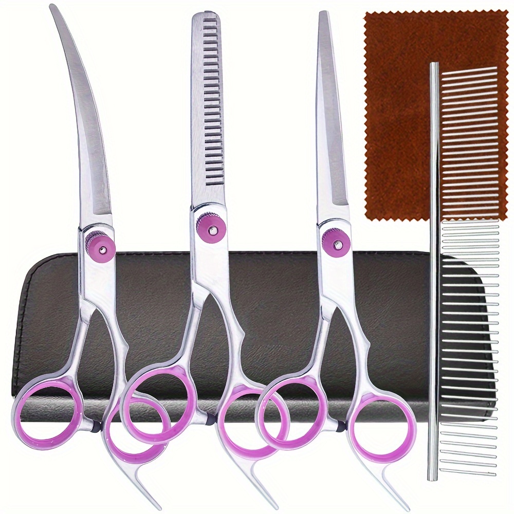 ชุดกรรไกรตัดแต่งขนสุนัขแบบมืออ - Grooming Scissors บทวิจารณ์และราคา